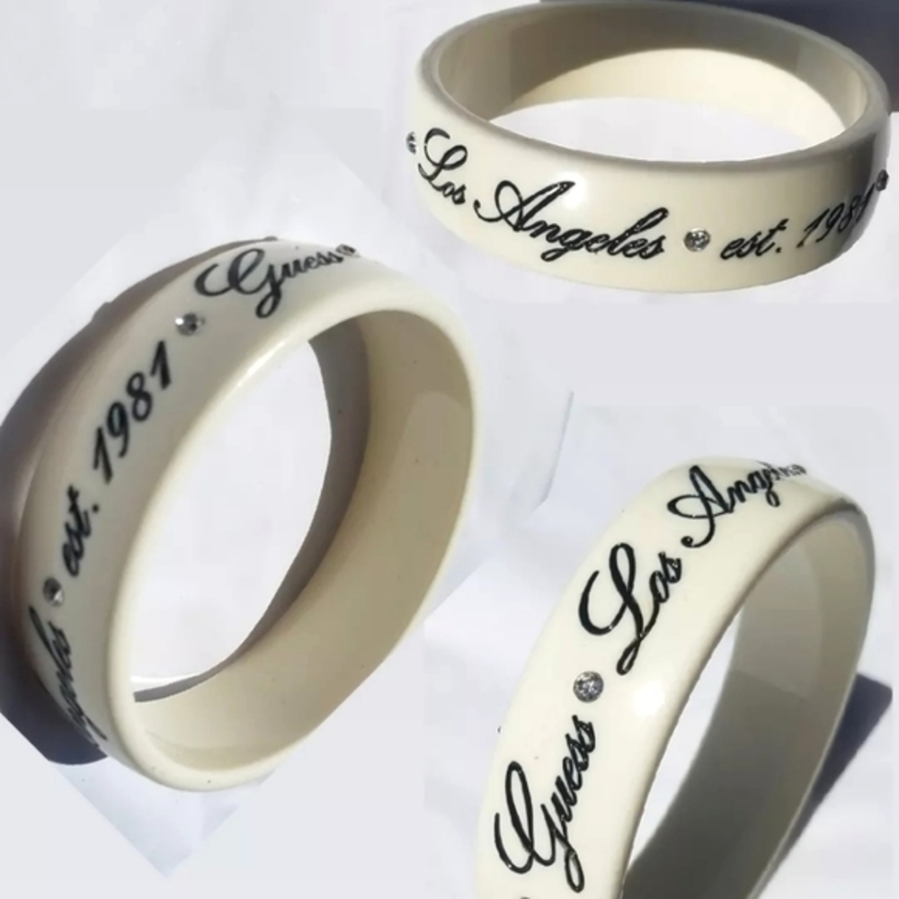 Guess Los Angeles EST. 1981 CZ Bangle Bracelet